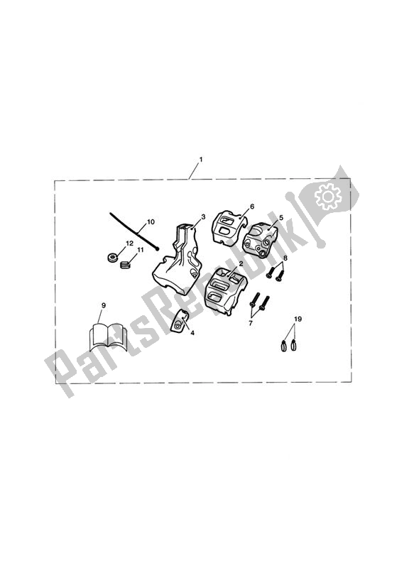 Toutes les pièces pour le Housing, Switch, Kit, Chrome du Triumph Thunderbird 1700 2010 - 2014