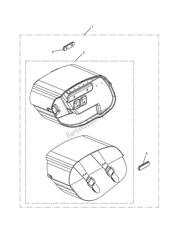 Todas las partes para Leather Panniers, Us de Triumph Thunderbird 1700 2010 - 2014