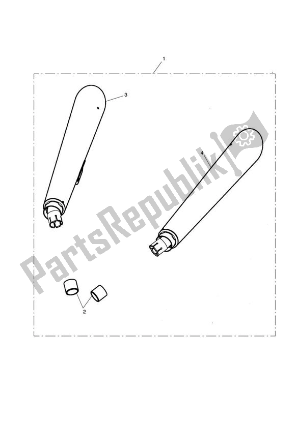 Alle onderdelen voor de Peformance Kit 1, Type 2 van de Triumph Thunderbird 1700 2010 - 2014