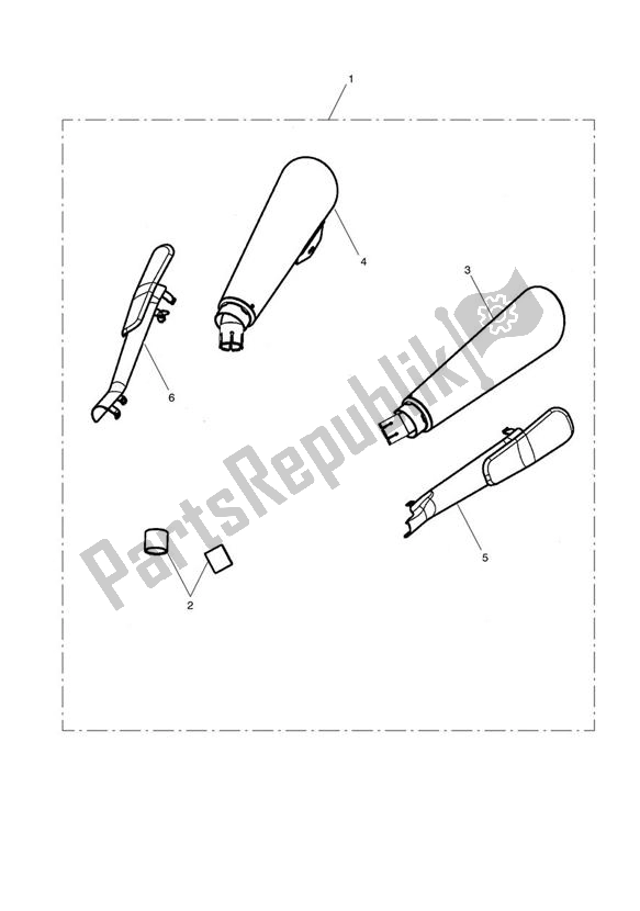 All parts for the Performance Kit 1, Type 1 of the Triumph Thunderbird 1700 2010 - 2014
