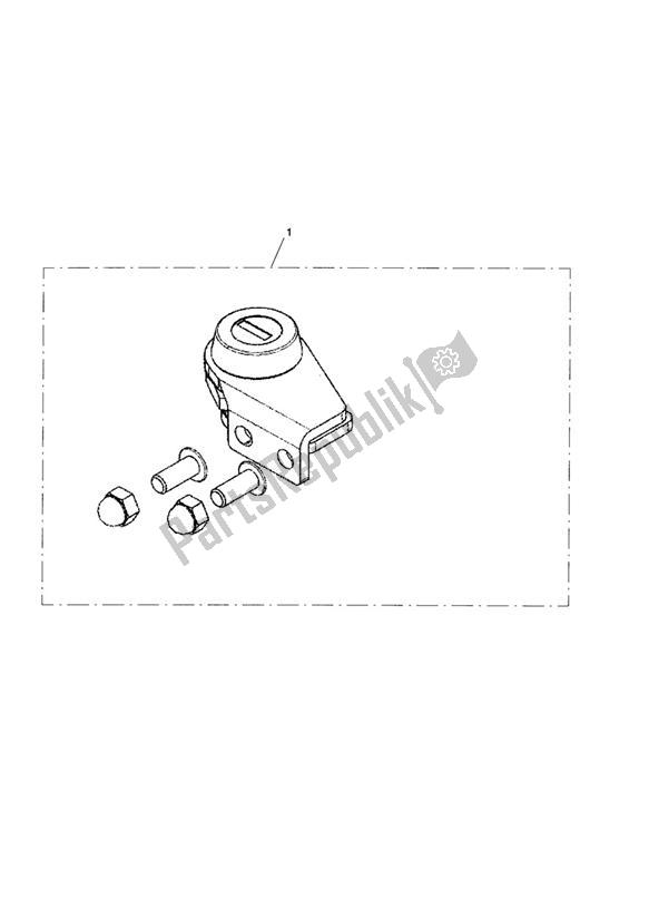 All parts for the Q/r Screen Lock Kit of the Triumph Thunderbird 1700 2010 - 2014