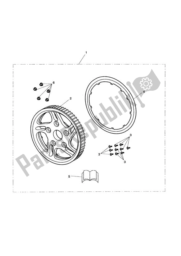 Todas las partes para Rear Pulley, Chrome de Triumph Thunderbird 1700 2010 - 2014