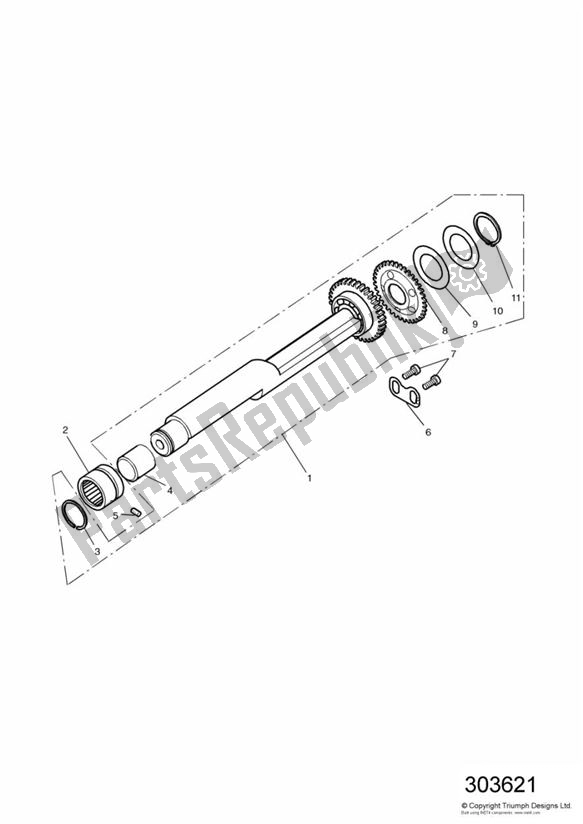 All parts for the Balancer of the Triumph Thunderbird 885 1995 - 2003