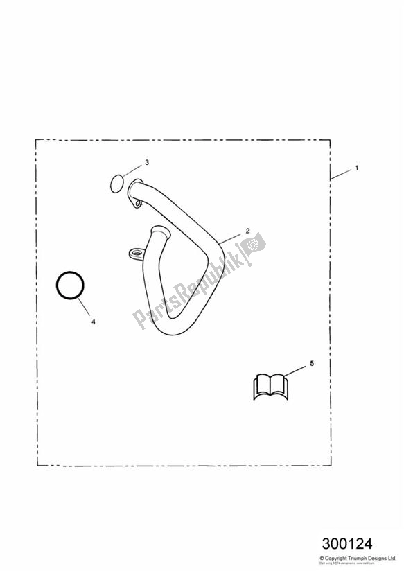 Todas las partes para Chrome Water Pump Pipe Kit de Triumph Thunderbird 885 1995 - 2003