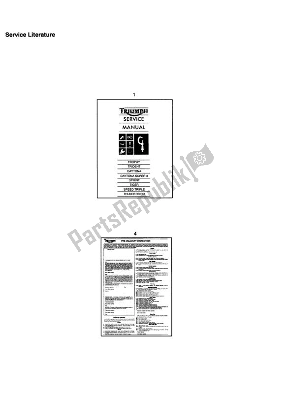 All parts for the Service Literature of the Triumph Thunderbird 885 1995 - 2003