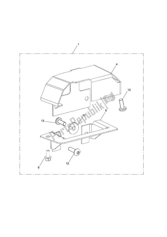 All parts for the Alarm Kit, S4 of the Triumph Thunderbird Commander 1700 2014 - 2015