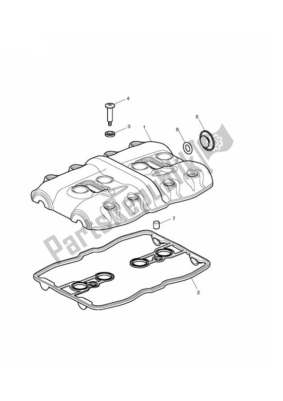 Toutes les pièces pour le Couvercle De Came du Triumph Thunderbird Commander 1700 2014 - 2015