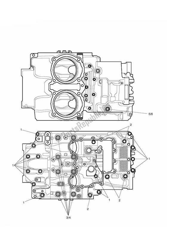 Todas las partes para Pernos Del Cárter de Triumph Thunderbird Commander 1700 2014 - 2015