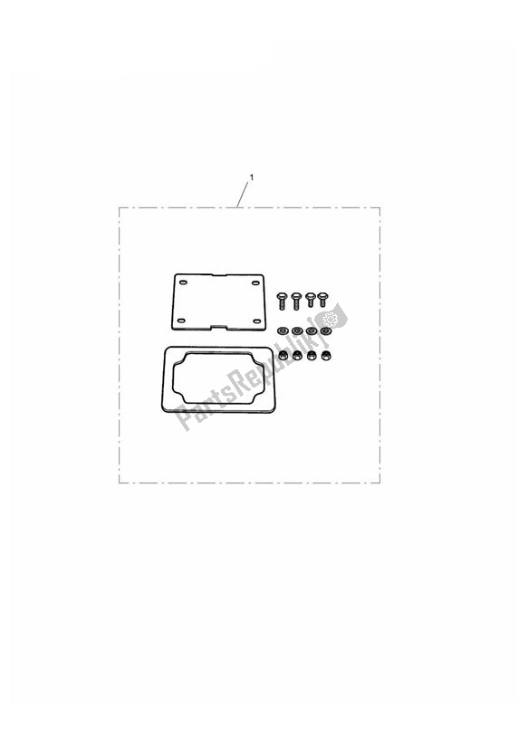 Alle onderdelen voor de Frame Licence Plate Kit van de Triumph Thunderbird Commander 1700 2014 - 2015
