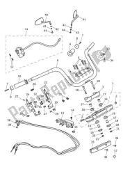 Handlebars, Top Yoke, Cables & Mirrors