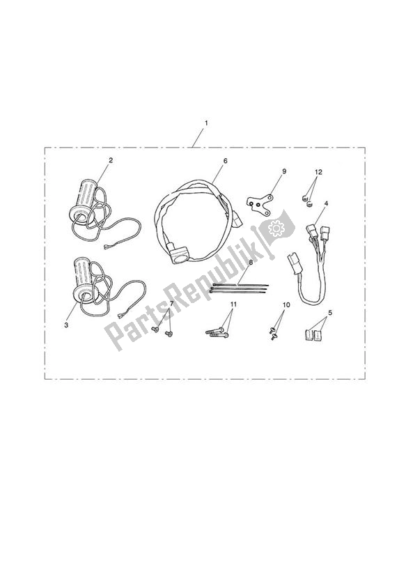 Todas las partes para Heated Grip Kit de Triumph Thunderbird Commander 1700 2014 - 2015