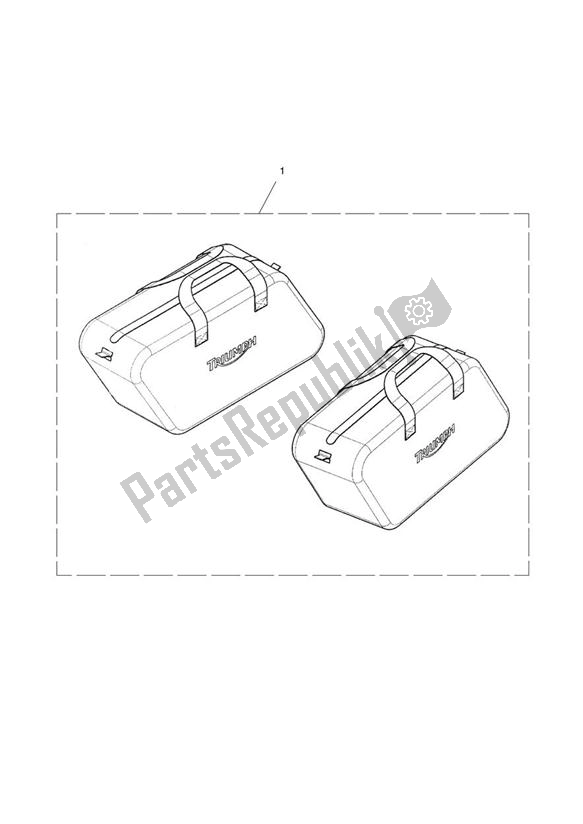 Wszystkie części do Inner Bag, Pannier, Pair Triumph Thunderbird Commander 1700 2014 - 2015