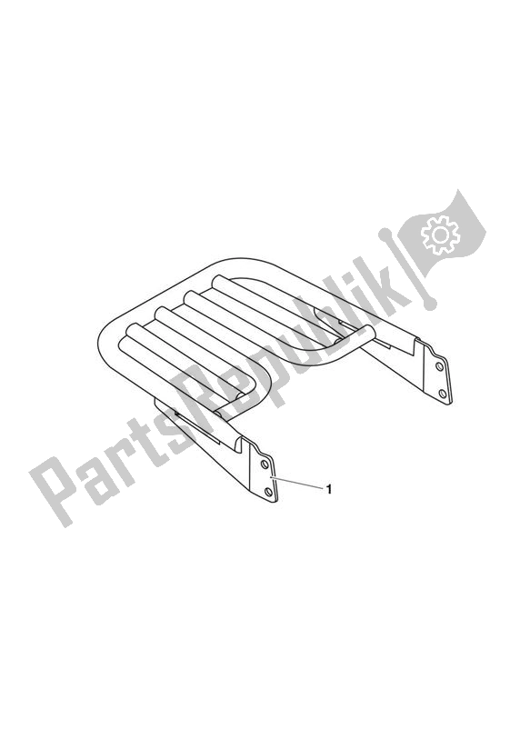 Toutes les pièces pour le Luggage Rack Kit du Triumph Thunderbird Commander 1700 2014 - 2015