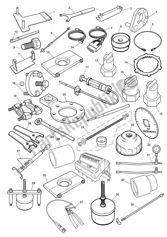 Toutes les pièces pour le Outils De Service du Triumph Thunderbird Commander 1700 2014 - 2015