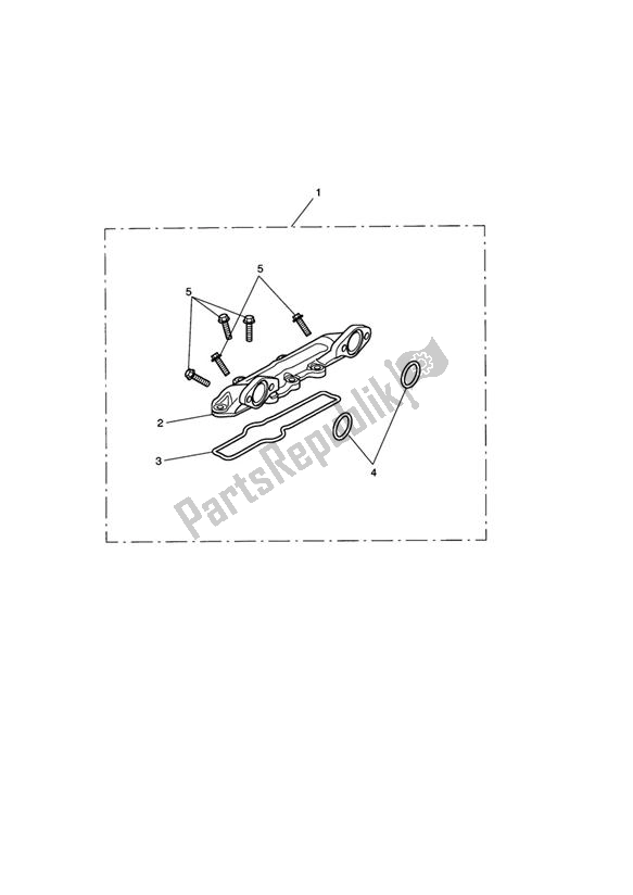 All parts for the Water Manifold of the Triumph Thunderbird Commander 1700 2014 - 2015