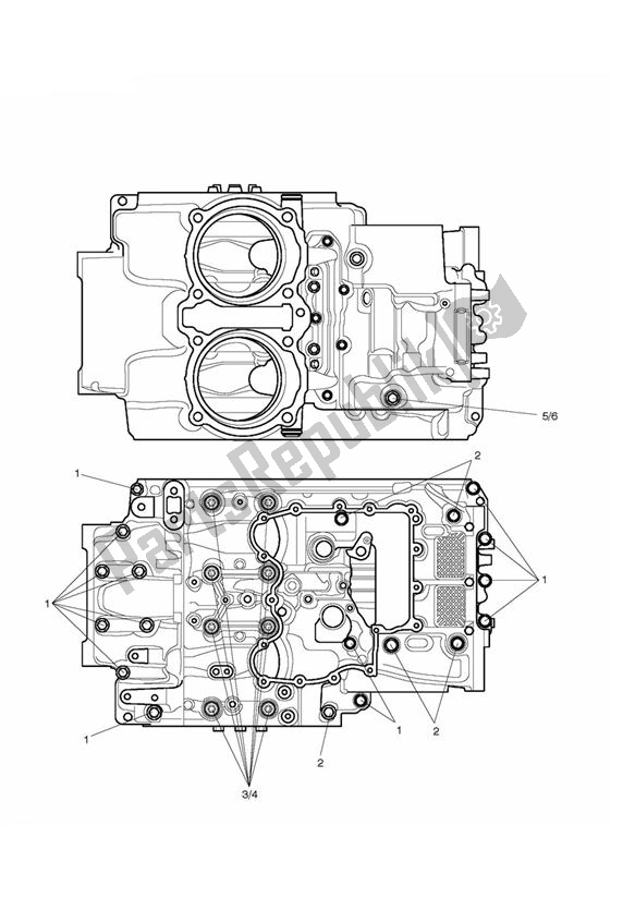 Toutes les pièces pour le Boulons De Carter du Triumph Thunderbird LT 1700 2014 - 2015