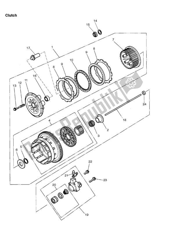 Tutte le parti per il Frizione del Triumph Thunderbird Sport 885 1998 - 2004