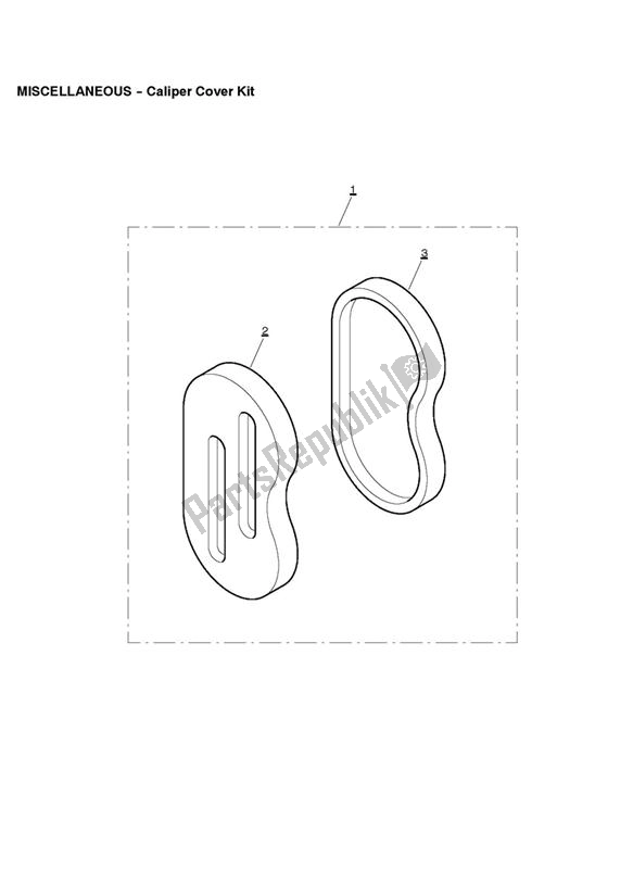Toutes les pièces pour le Caliper Cover Kit du Triumph Thunderbird Sport 885 1998 - 2004
