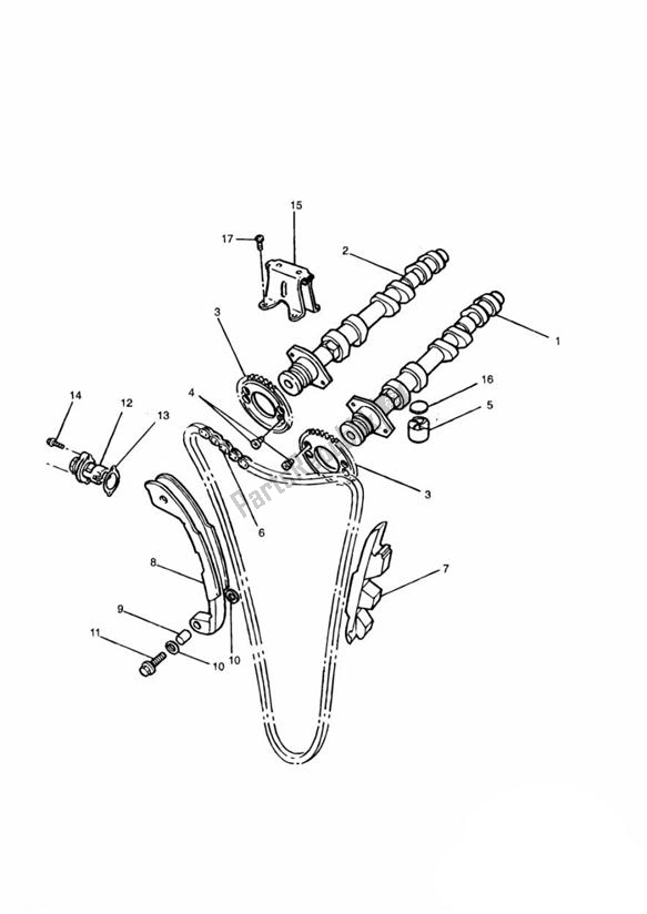 Todas las partes para Camshaft And Drive de Triumph Thunderbird Sport 885 1998 - 2004