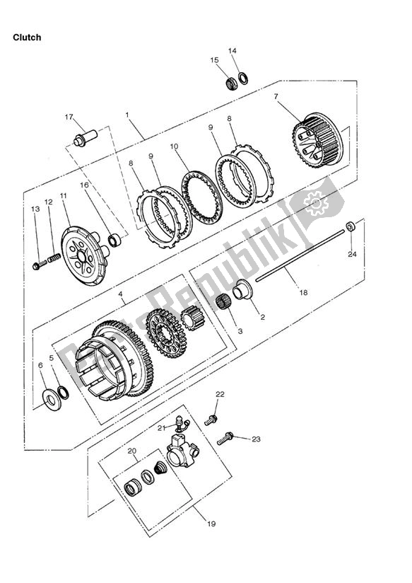 Toutes les pièces pour le Embrayage du Triumph Thunderbird Sport 885 1998 - 2004