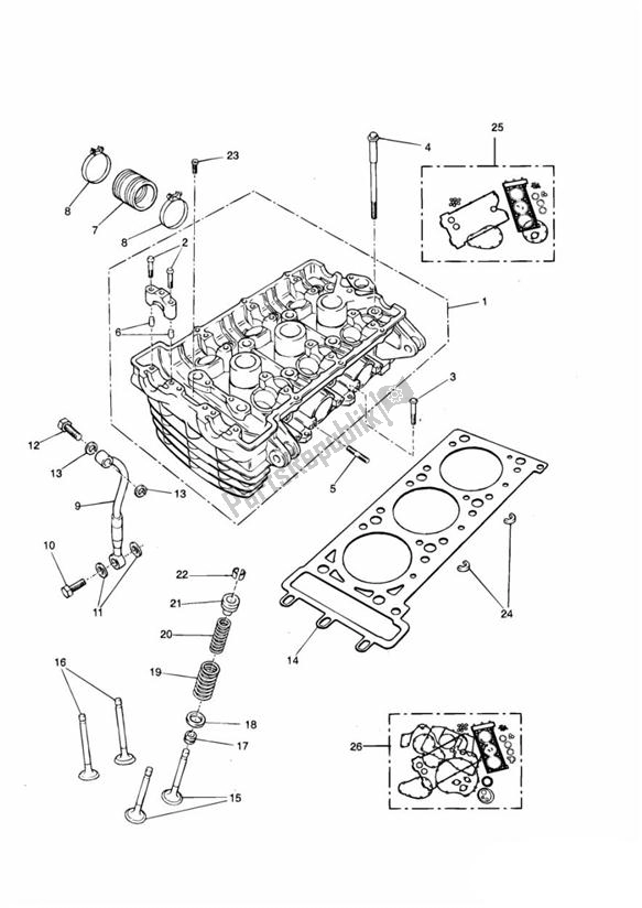 Toutes les pièces pour le Culasse Et Soupapes du Triumph Thunderbird Sport 885 1998 - 2004