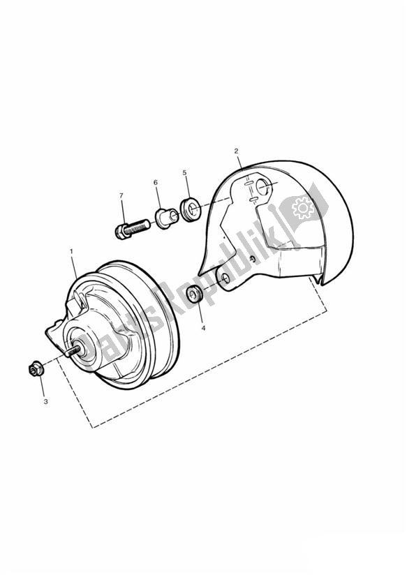 Todas las partes para Horn/horn Cover de Triumph Thunderbird Sport 885 1998 - 2004