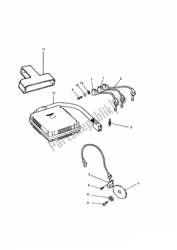 Toutes les pièces pour le Ignition System > 161317 du Triumph Thunderbird Sport 885 1998 - 2004