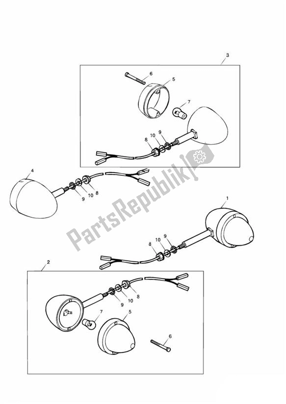 Toutes les pièces pour le Indicateurs du Triumph Thunderbird Sport 885 1998 - 2004