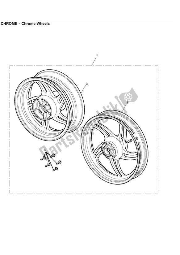 Todas las partes para Chrome Wheels de Triumph Thunderbird Storm 1600 2010 - 2014