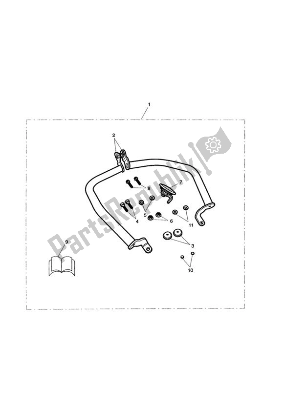 Todas las partes para Engine Dresser Bar Kit de Triumph Thunderbird Storm 1600 2010 - 2014