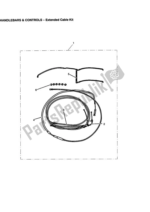 Todas las partes para Extended Cable Kit de Triumph Thunderbird Storm 1600 2010 - 2014