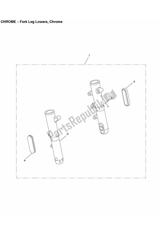 Todas las partes para Fork Leg Lowers de Triumph Thunderbird Storm 1600 2010 - 2014