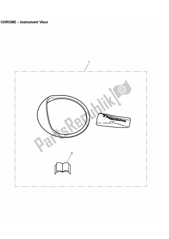 Todas las partes para Instrument Visor de Triumph Thunderbird Storm 1600 2010 - 2014