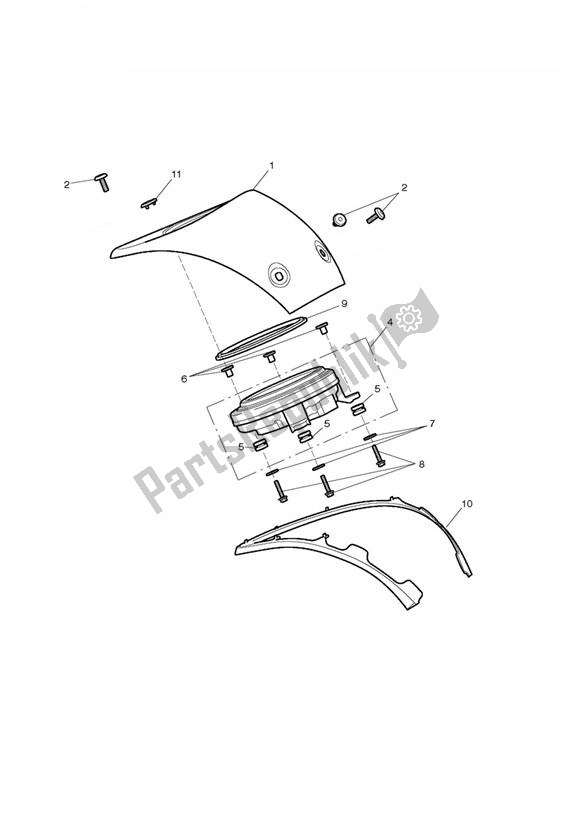 Wszystkie części do Instrumenty Triumph Thunderbird Storm 1600 2010 - 2014