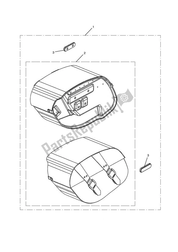 Todas las partes para Leather Panniers, Us de Triumph Thunderbird Storm 1600 2010 - 2014