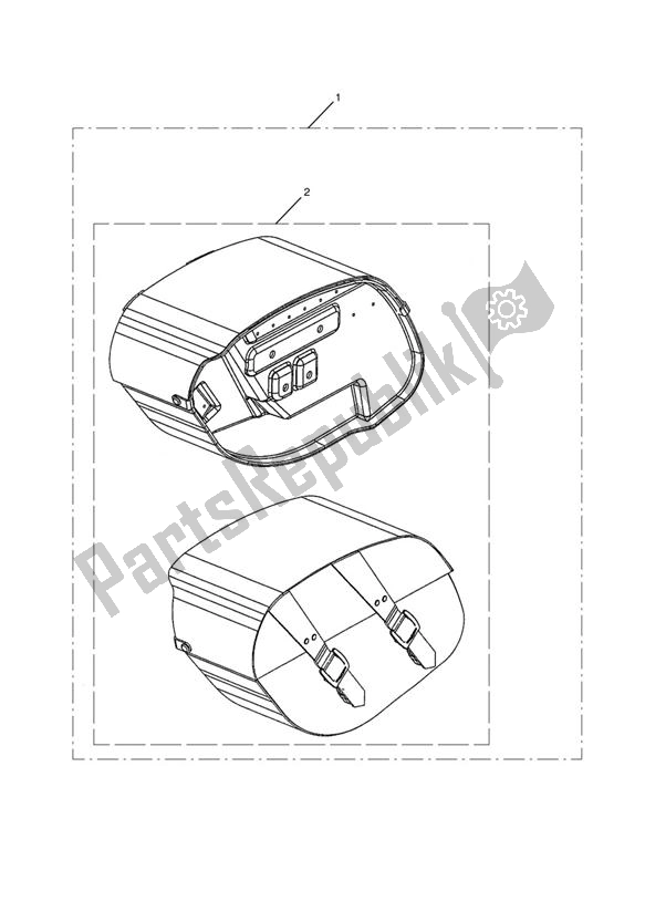 Todas as partes de Cestos De Couro do Triumph Thunderbird Storm 1600 2010 - 2014