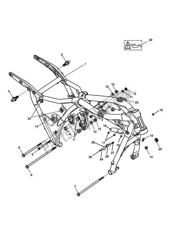 Todas las partes para Marco Principal Y Accesorios de Triumph Thunderbird Storm 1600 2010 - 2014