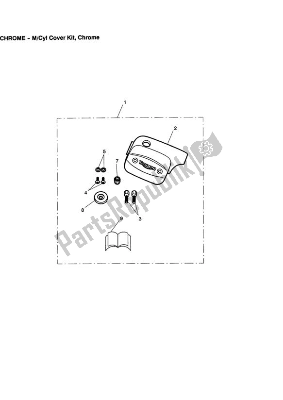 Todas las partes para M/cyl Cover Kit, Chrome de Triumph Thunderbird Storm 1600 2010 - 2014