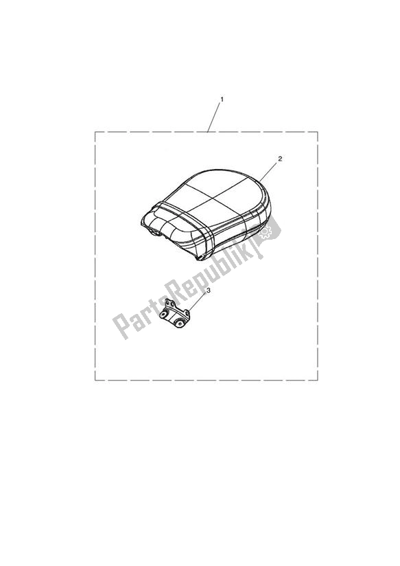 Todas las partes para Pillion Seat Kit - > 455548 de Triumph Thunderbird Storm 1600 2010 - 2014