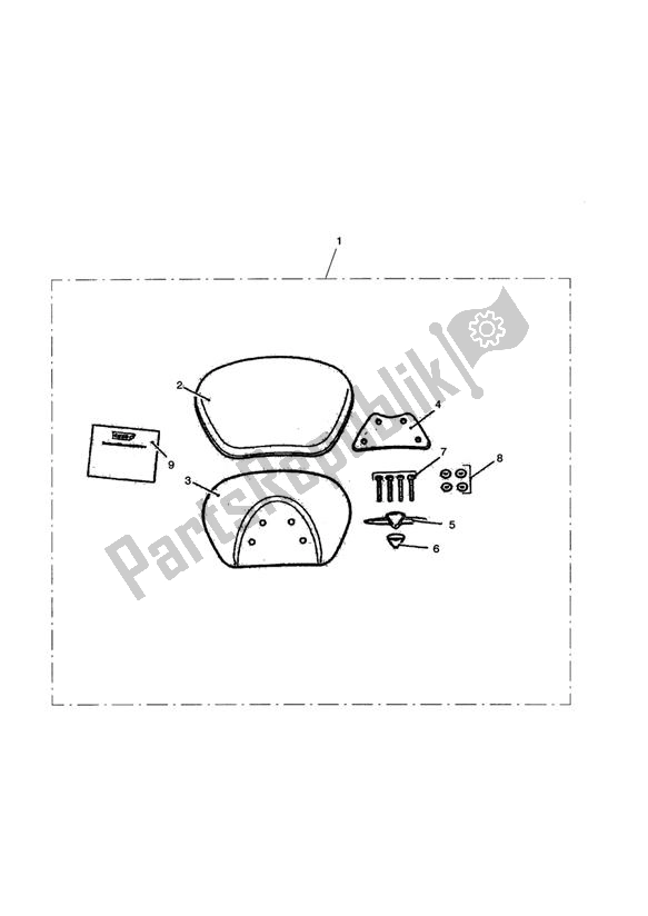 Todas las partes para Touring Backrest Pad, Passenger de Triumph Thunderbird Storm 1600 2010 - 2014