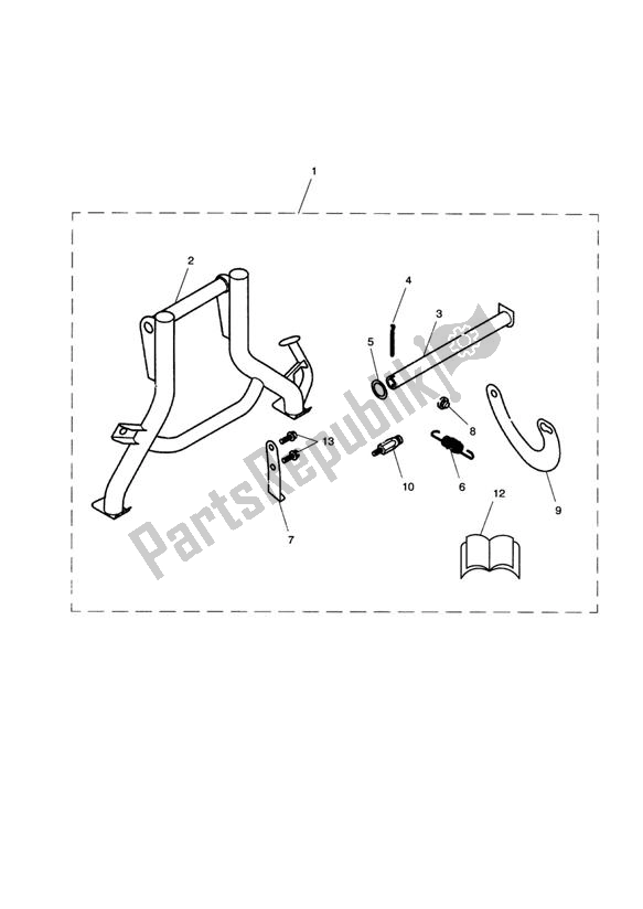 Todas las partes para Centrestand Kit de Triumph Tiger 1050 2007 - 2013