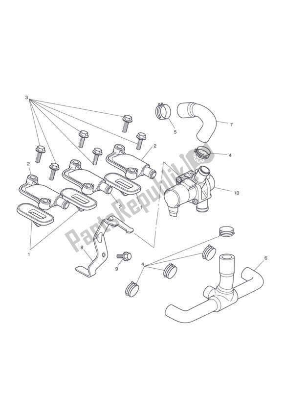 Toutes les pièces pour le Contrôle Des émissions du Triumph Tiger 1050 2007 - 2013