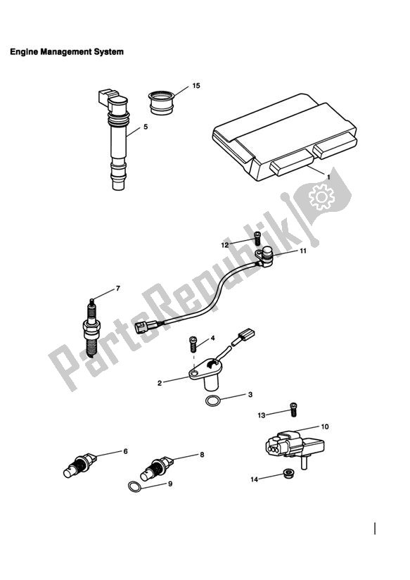 Todas las partes para Sistema De Gestión Del Motor de Triumph Tiger 1050 2007 - 2013