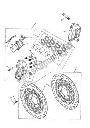 étrier et disques de frein avant