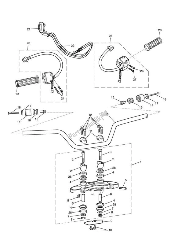 Todas las partes para Handlebars & Switches > 483575 de Triumph Tiger 1050 2007 - 2013