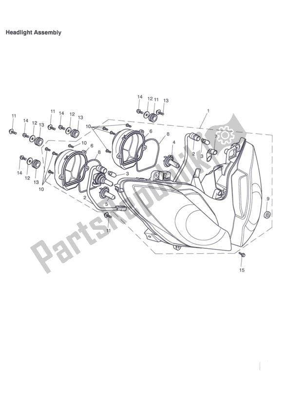 Tutte le parti per il Gruppo Faro del Triumph Tiger 1050 2007 - 2013