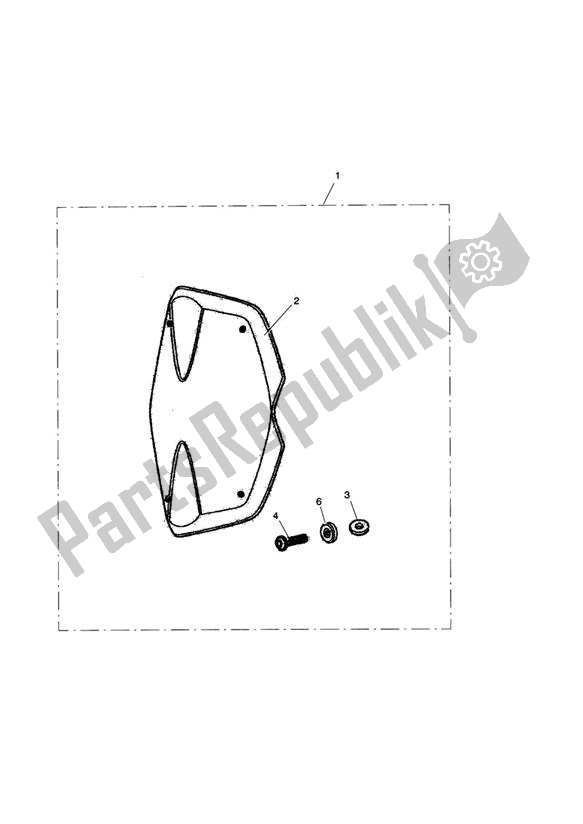 All parts for the Infill Panel Kit, Pannier of the Triumph Tiger 1050 2007 - 2013