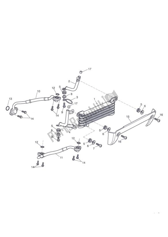 Toutes les pièces pour le Refroidisseur D'huile du Triumph Tiger 1050 2007 - 2013