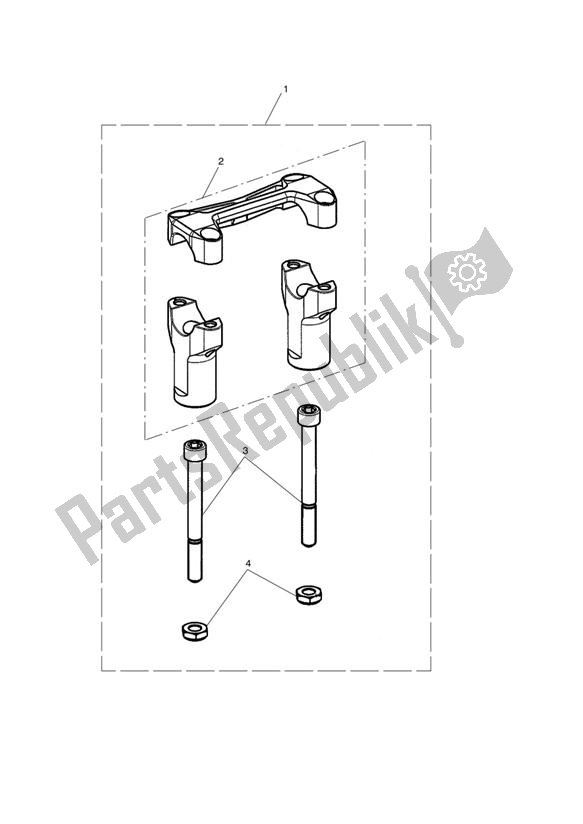 Toutes les pièces pour le Riser Kit, Handlebar, Black du Triumph Tiger 1050 2007 - 2013