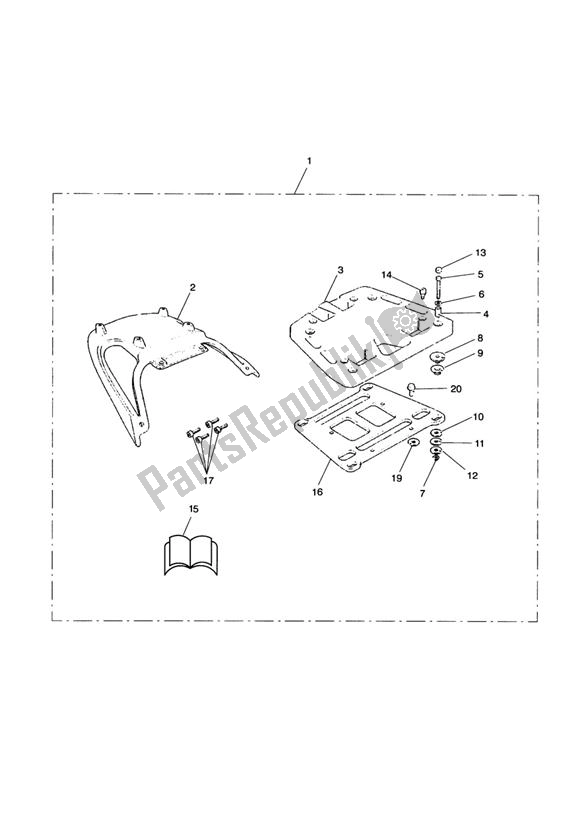 Toutes les pièces pour le Sliding Carriage Rack Kit du Triumph Tiger 1050 2007 - 2013